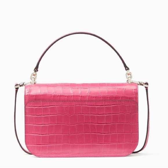 Kate Spade Audrey Flap Crossbody Croc Embossed - Picture 5 of 11